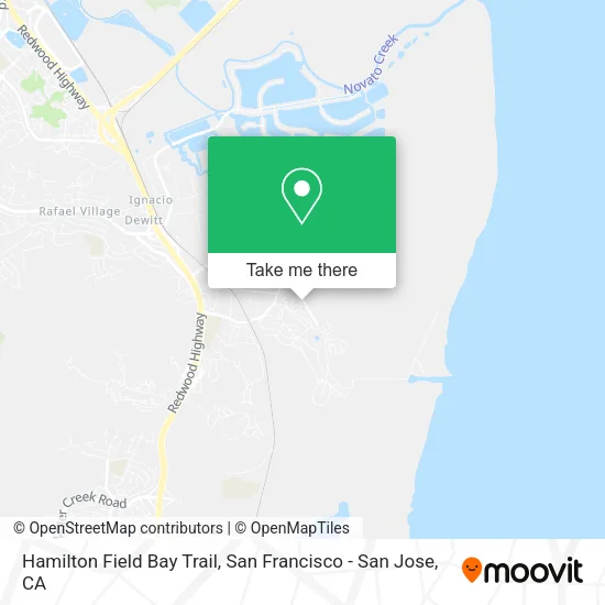 Mapa de Hamilton Field Bay Trail