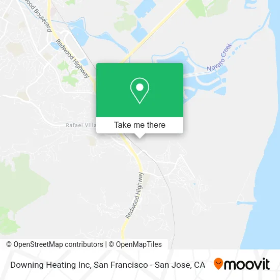 Mapa de Downing Heating Inc