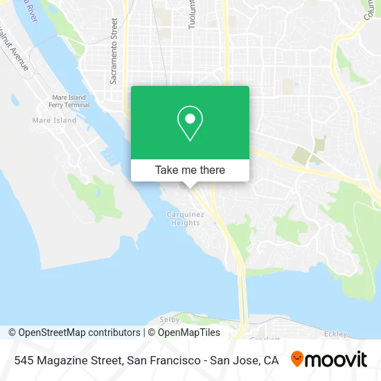 Mapa de 545 Magazine Street