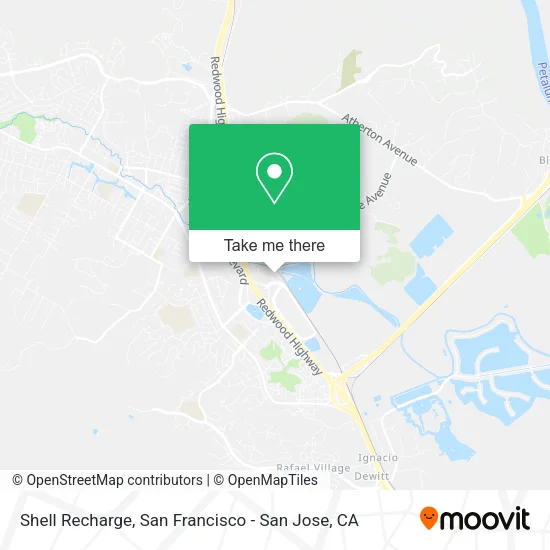 Mapa de Shell Recharge