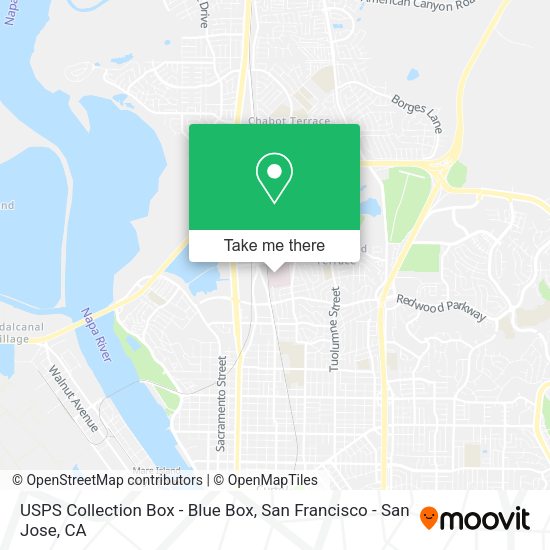 USPS Collection Box - Blue Box map