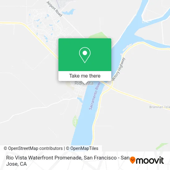 Rio Vista Waterfront Promenade map