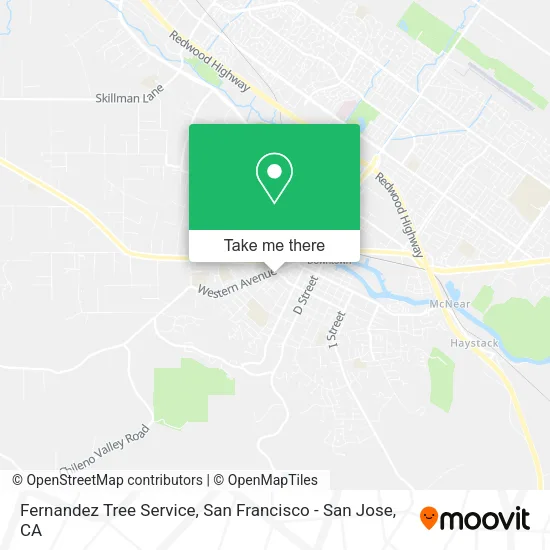 Mapa de Fernandez Tree Service
