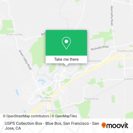 USPS Collection Box - Blue Box map