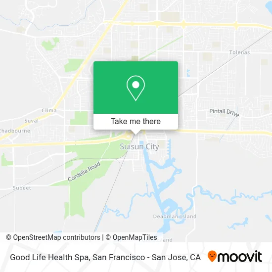 Good Life Health Spa map