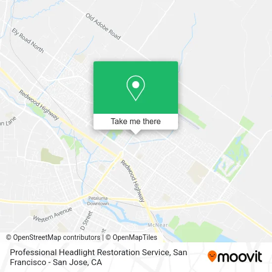 Mapa de Professional Headlight Restoration Service