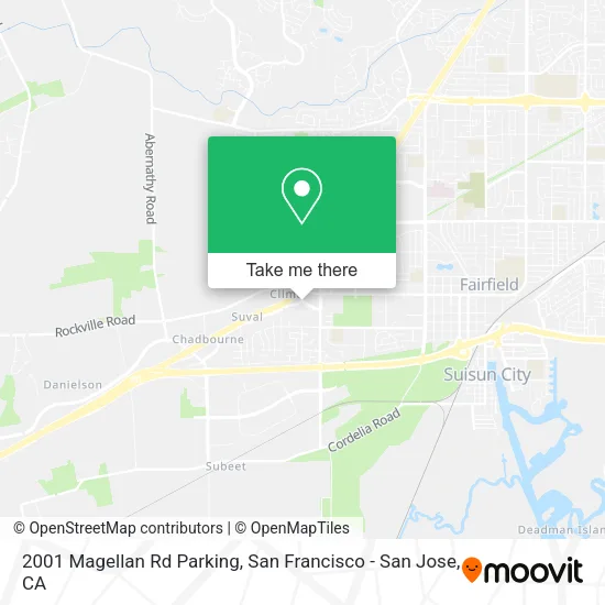 Mapa de 2001 Magellan Rd Parking