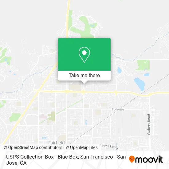 USPS Collection Box - Blue Box map
