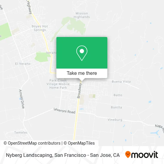 Nyberg Landscaping map