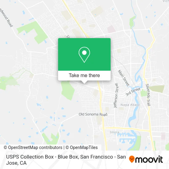 USPS Collection Box - Blue Box map
