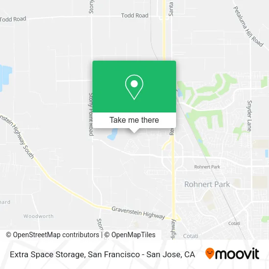 Extra Space Storage map