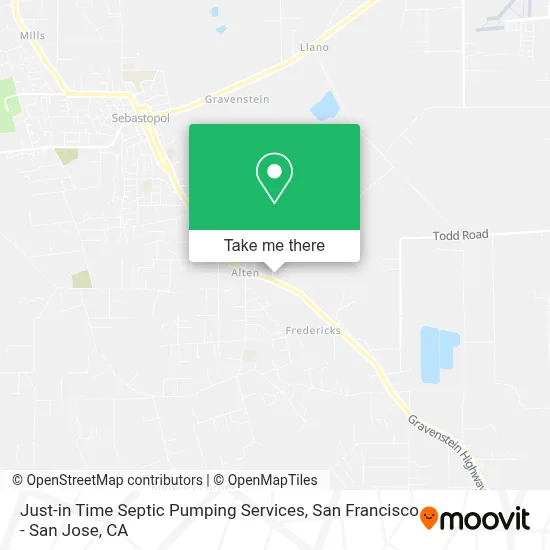 Just-in Time Septic Pumping Services map