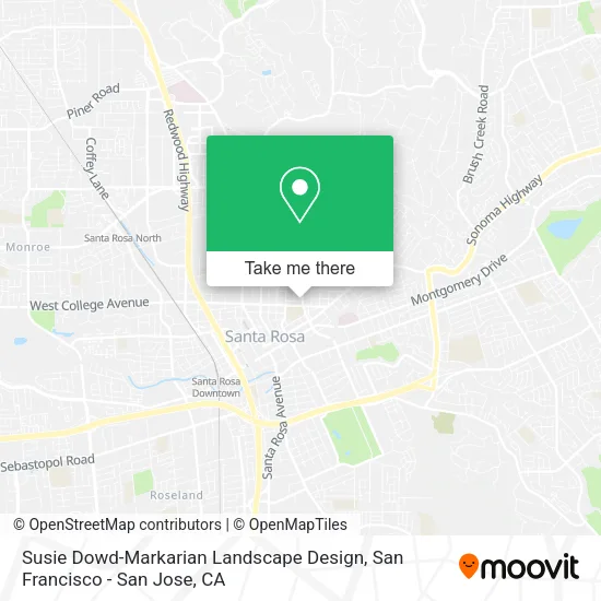 Susie Dowd-Markarian Landscape Design map