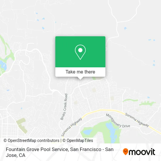 Mapa de Fountain Grove Pool Service