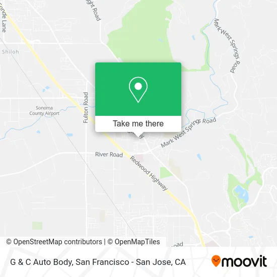 G & C Auto Body map
