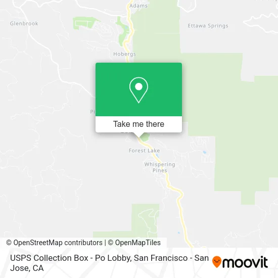 USPS Collection Box - Po Lobby map