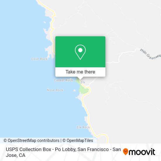 USPS Collection Box - Po Lobby map