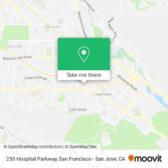 250 Hospital Parkway map