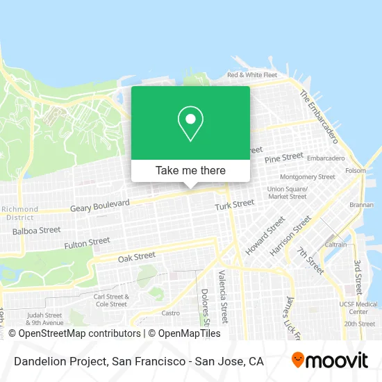 Dandelion Project map