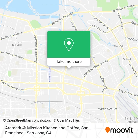 Aramark @ Mission Kitchen and Coffee map