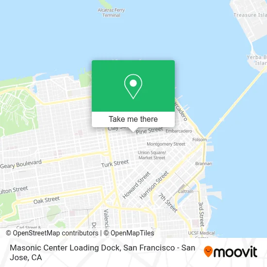 Masonic Center Loading Dock map