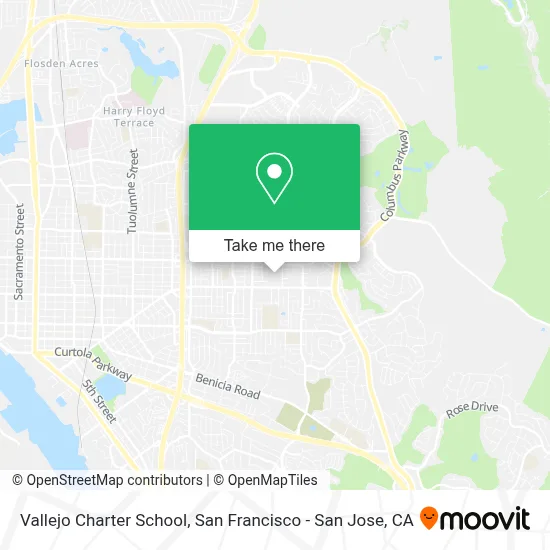 Vallejo Charter School map