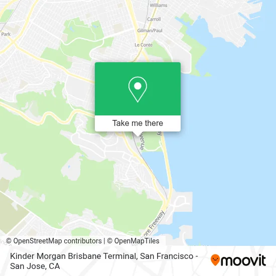 Kinder Morgan Brisbane Terminal map