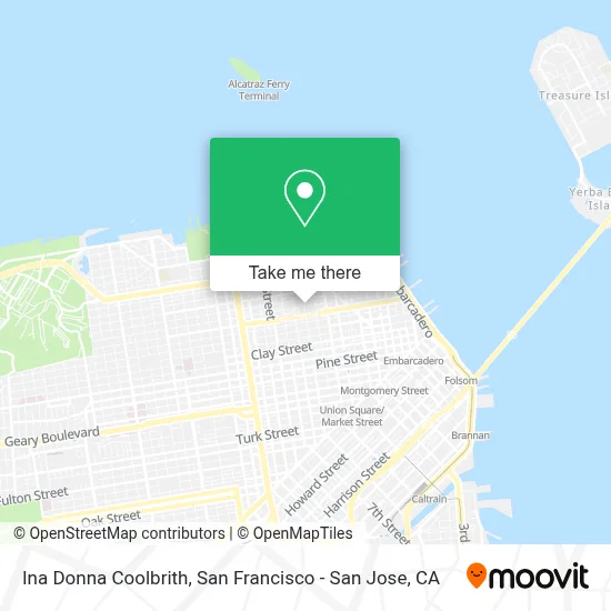Ina Donna Coolbrith map