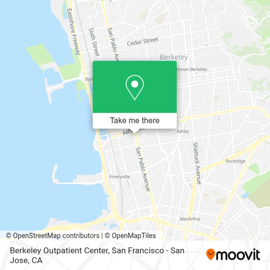 Berkeley Outpatient Center map