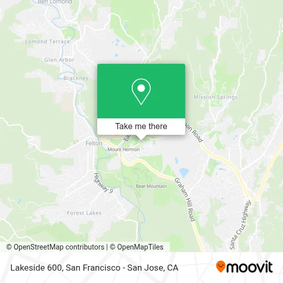 Lakeside 600 map