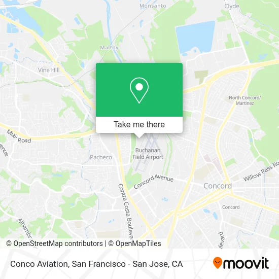 Conco Aviation map