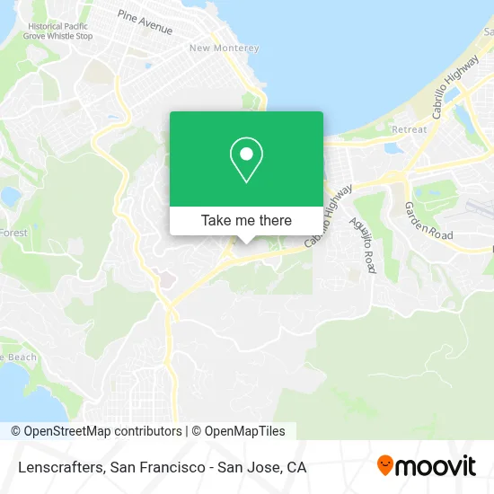 Lenscrafters map