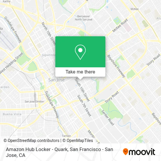 Amazon Hub Locker - Quark map