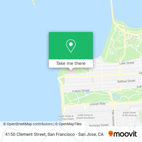 4150 Clement Street map