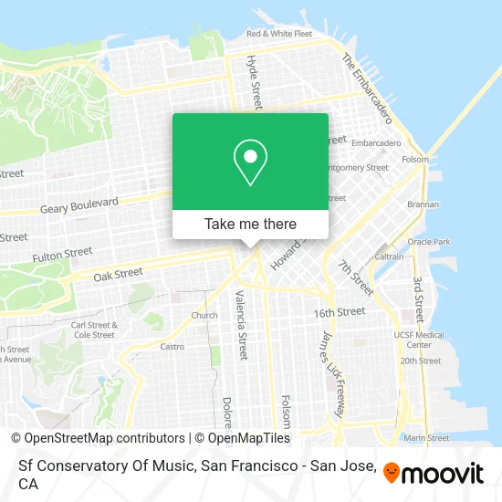 Mapa de Sf Conservatory Of Music
