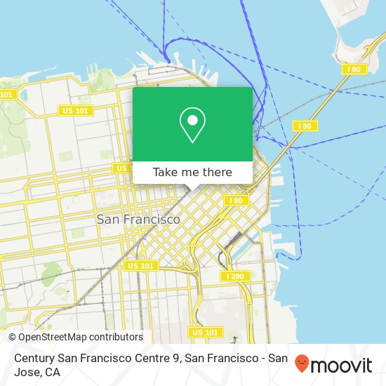 Mapa de Century San Francisco Centre 9