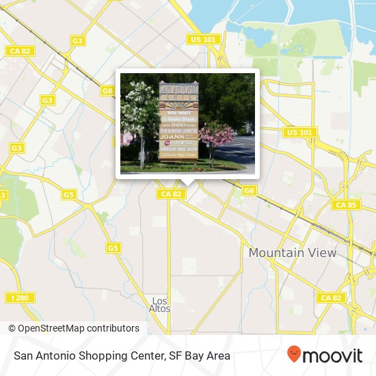 San Antonio Shopping Center map