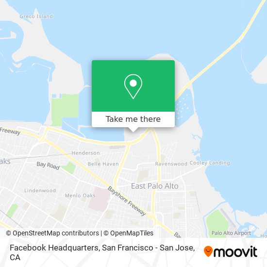 Mapa de Facebook Headquarters