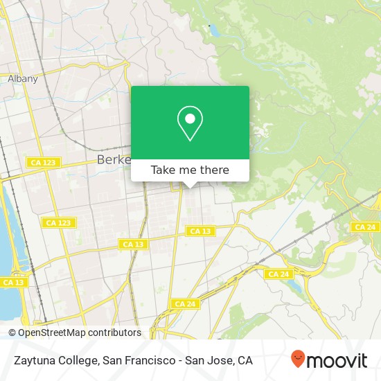 Mapa de Zaytuna College