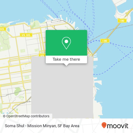 Soma Shul -  Mission Minyan map