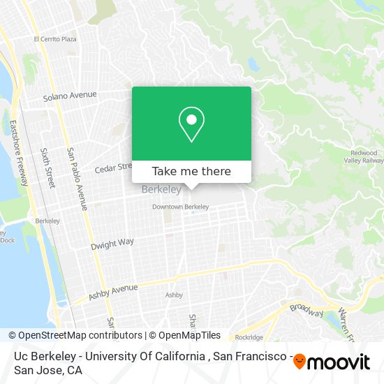 Uc Berkeley - University Of California map