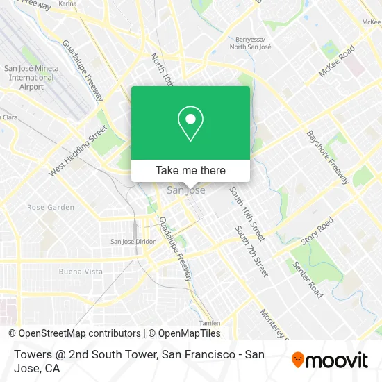Towers @ 2nd South Tower map