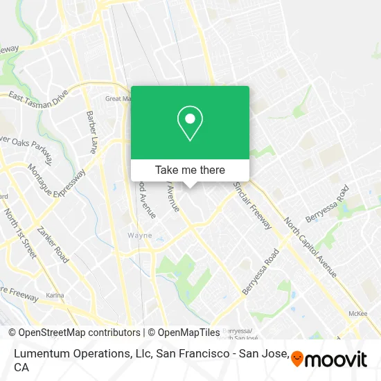 Lumentum Operations, Llc map