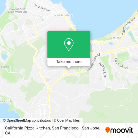 California Pizza Kitchen map