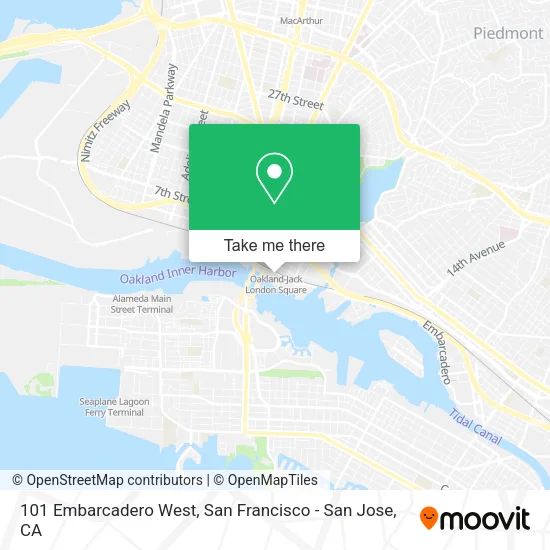 Mapa de 101 Embarcadero West