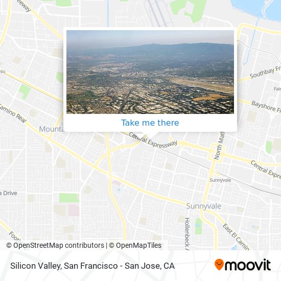 Mapa de Silicon Valley