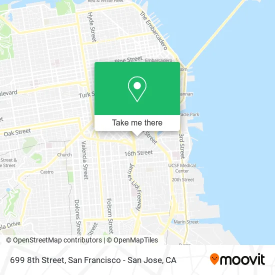 699 8th Street map