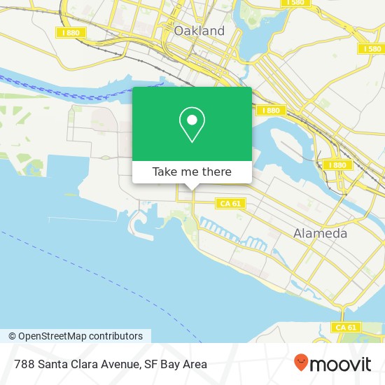 788 Santa Clara Avenue map