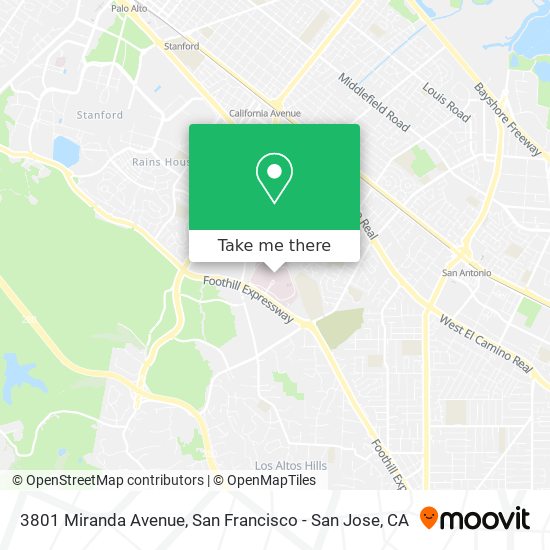 3801 Miranda Avenue map