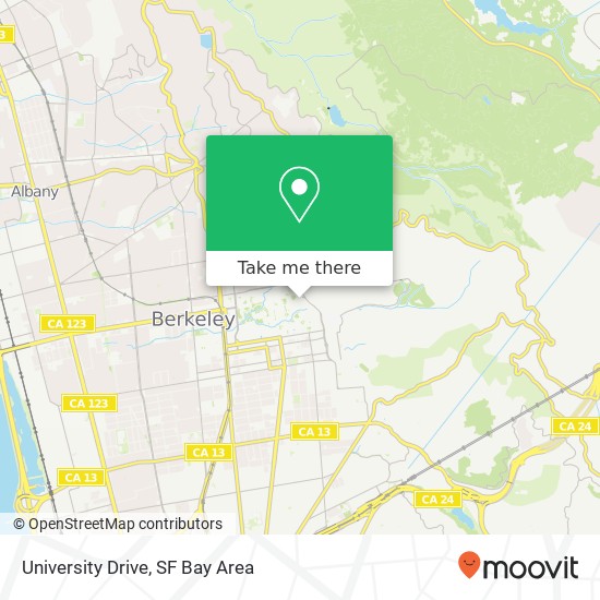University Drive map